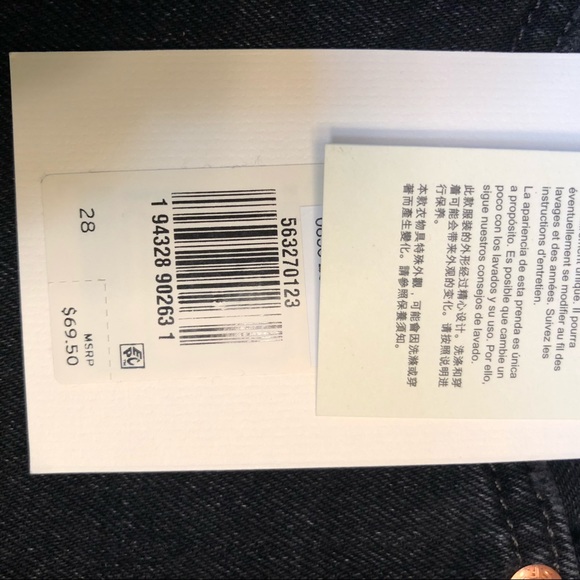 Levi’s 501 Original Cutoff Denim Shorts, Size 28 in Wise Up 🤩 T6 - Picture 4 of 9